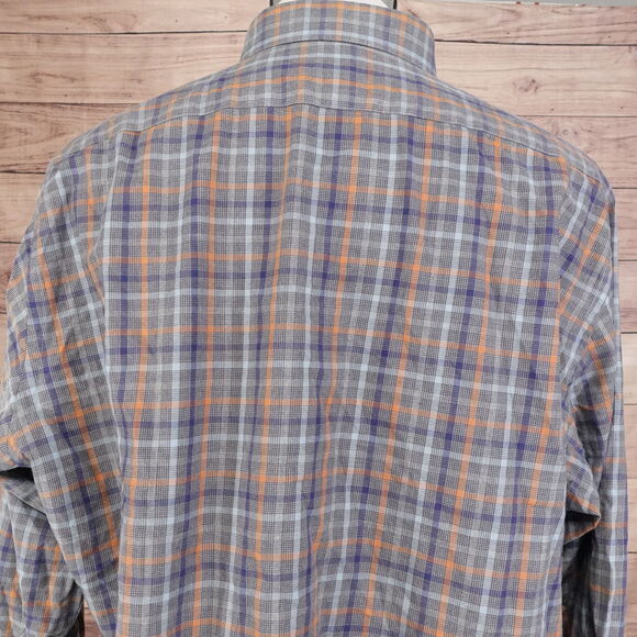 TAILORBYRD COLLECTION LONG SLEEVE PLAID BUTTON DOWN SHIRT MENS 2XL XXL - Picture 5 of 7